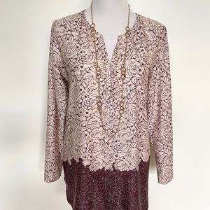 🌿Ann Taylor long tunic blouse